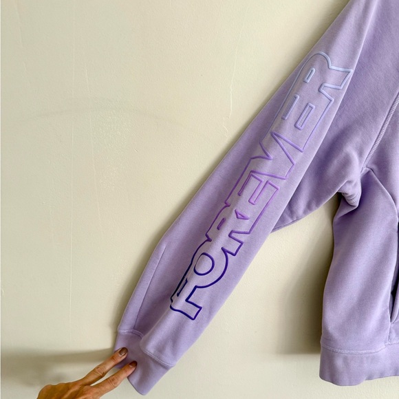 G/Fore Forever French Terry Raglan Crewneck Sweatshirt, Aura Purple size Small - Picture 5 of 12